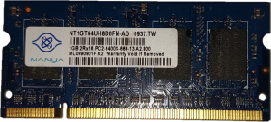 Używany RAM DDR2 1GB 800MHz CL6 NANYA NT1GT64UH8D0FN-AD