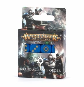 Warhammer Age Of Sigmar. Grand Alliance Order Dice. Zestaw Kości