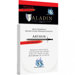 Paladin Sleeves - Arthur Premium Mini European 45x68mm (55 Sleeves)