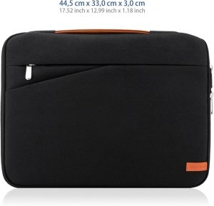Pokrowiec na Laptopa do 15,6 cala (39,62 cm) deleyCON czarny