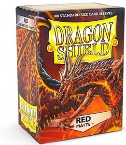 Koszulki Dragon Shield Matte Sleeves - Matte Red (100 Sleeves) 