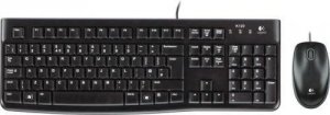 Zestaw przewodowy klawiatura + mysz Logitech Desktop MK120 USB czarny