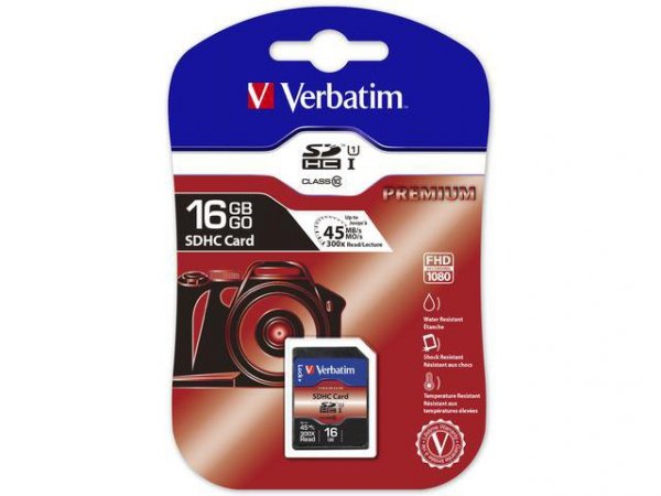 karta pamięci SDHC Verbatim 16GB Class 10