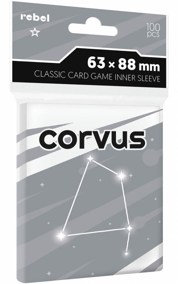 Koszulki na karty Rebel (63x88 mm) Corvus Inner Sleeve Light, 100 sztuk
