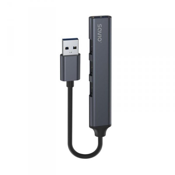 Hub USB SAVIO AK-70 USB-A - 3 x USB-A 2.0, 1 x USB-A 3.0