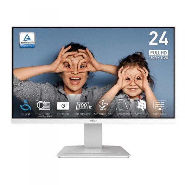 Monitor MSI 23,8&quot; PRO MP2412W VA FHD 100Hz HDMI DP