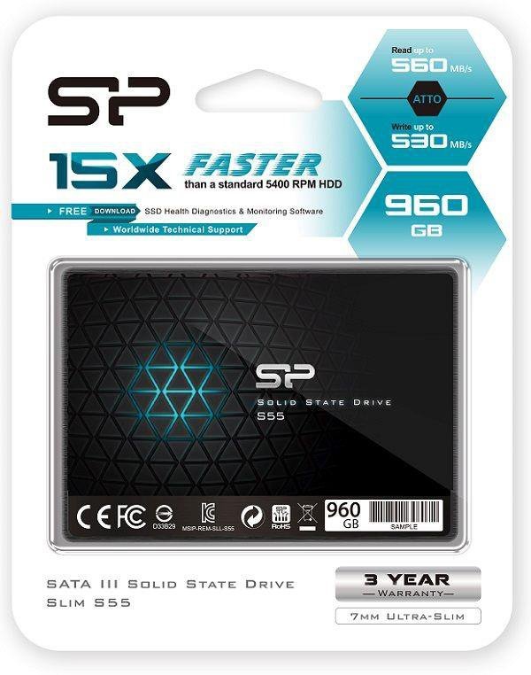 Dysk SSD Silicon Power S55 960GB 2.5&quot; SATA3 (560/530) 7mm