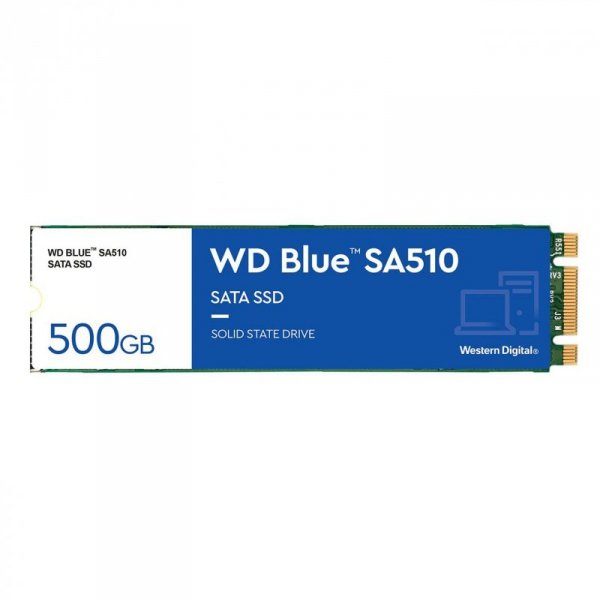 Dysk SSD WD Blue SA510 500GB M.2 SATA 2280 (560/510 MB/s) WDS500G3B0B