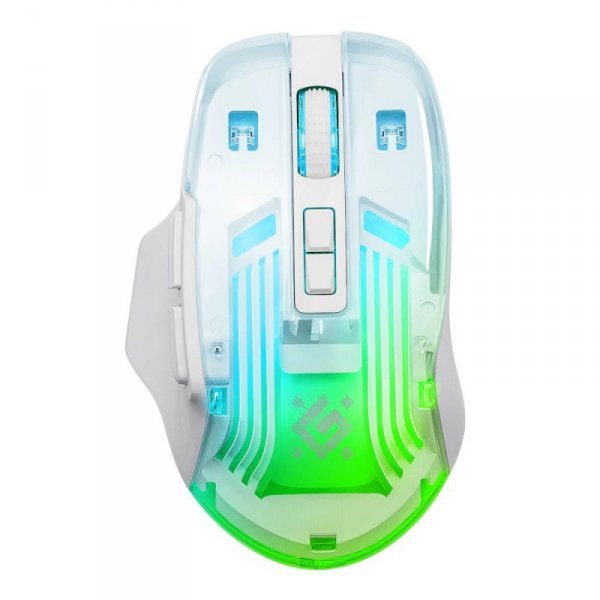 Mysz bezprzewodowa Defender ASTRO ELITE GM-056 optyczna 3200dpi biała RGB AKUMULATOR 7 przycisków Gaming