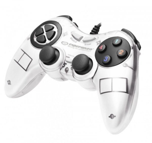 Gamepad PC USB Esperanza "Fighter" biały - OTW OPAK
