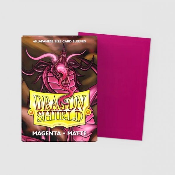 Koszulki Dragon Shield Japanese Matte Sleeves - Magenta (60 Sleeves)