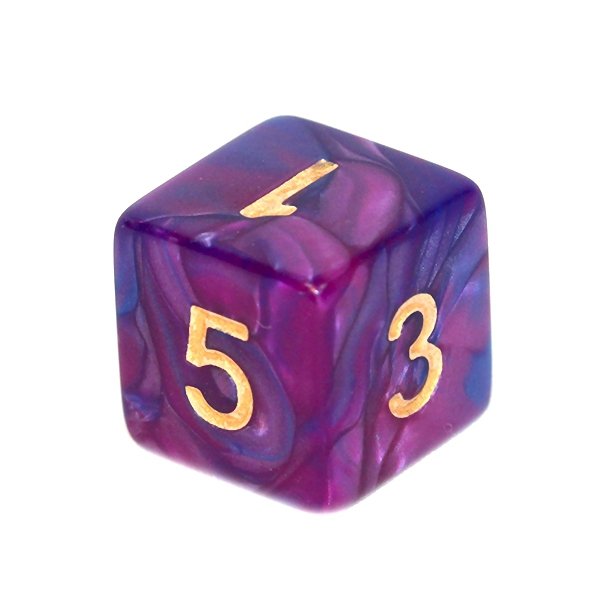 7 kości.2kolor.Ciemnoniebiesko-purpurowe.REBEL