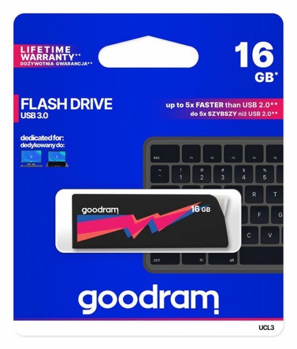 Pendrive GOODRAM UCL3 16GB USB 3.0 Black