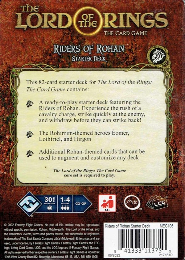 Lord of the Rings: The Card Game Riders of Rohan Starter Deck - EN