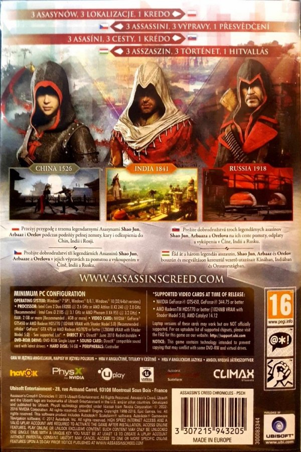 ASSASSIN CREED CHRONICLES PL PC