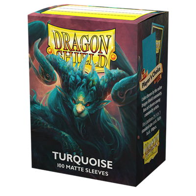Koszulki Dragon Shield Standard Sleeves - Turquoise Matte (100 Sleeves)