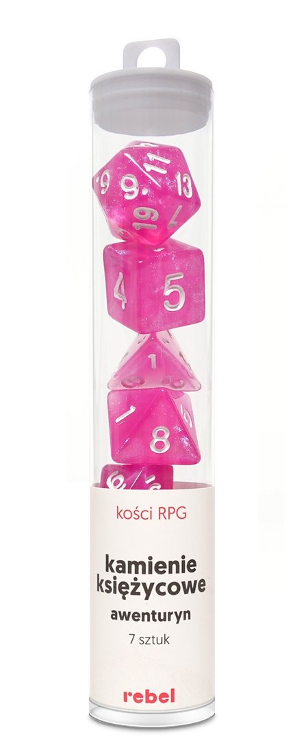 7 kości.Kamienie Księżycowe.Awenturyn.REBEL