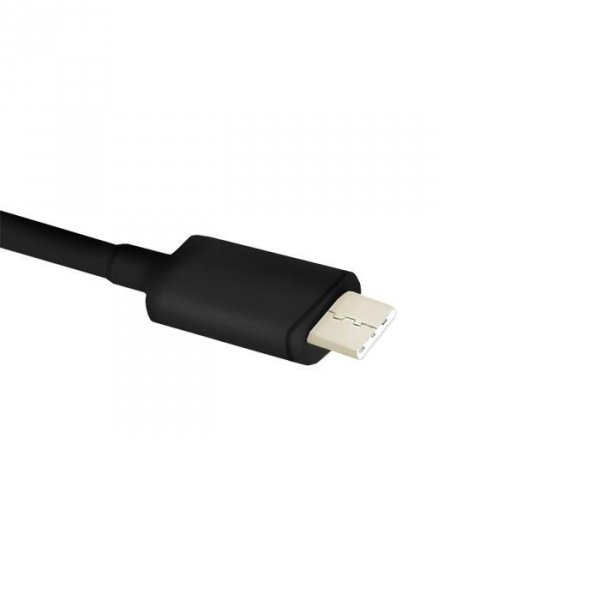 Ładowarka sieciowa Qoltec 17W 5V 3,4A wbudowany kabel USB type-C i gniazdo USB