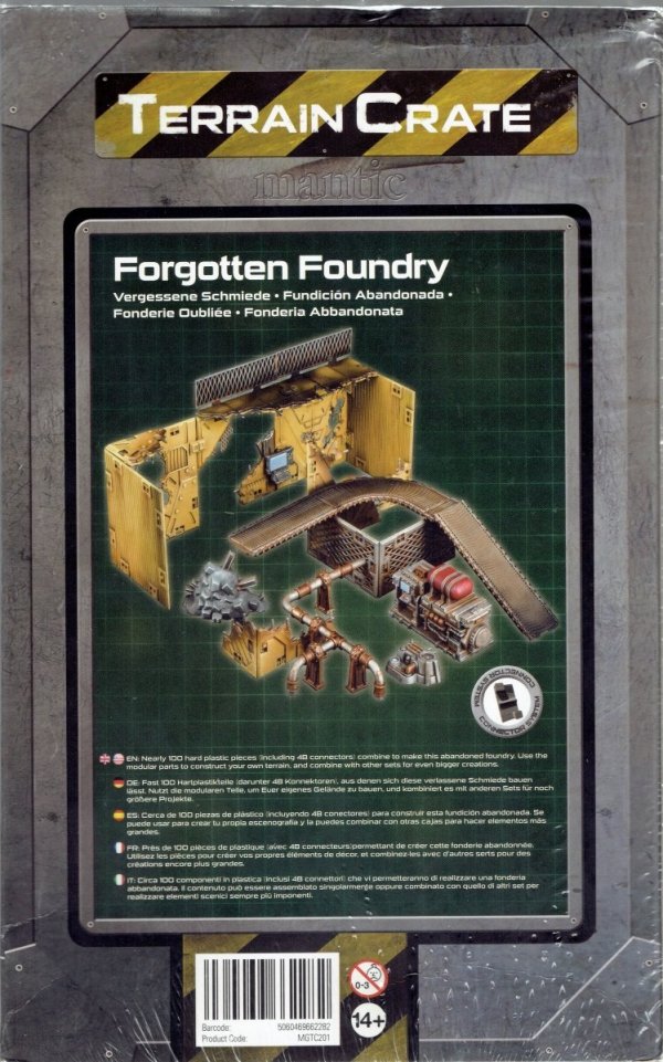 Terrain Crate: Forgotten Foundry. Tył pudełka