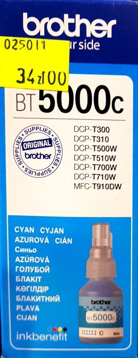 Tusz Brother BT5000C Cyan