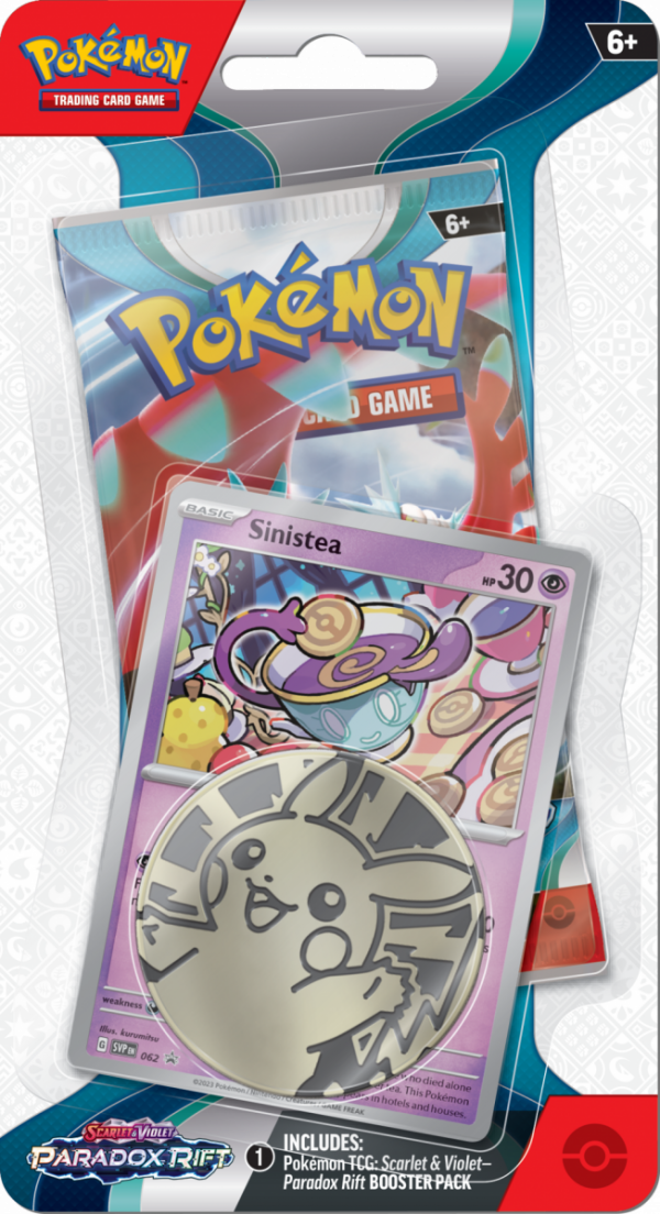 Pokémon TCG: Scarlet &amp; Violet - Paradox Rift - Checklane Blister - Sinistea