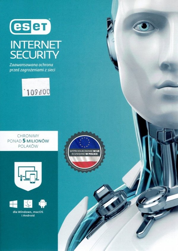  ESET Internet Security dla 1 komputera - przedłużenie licencji, 12 m-cy, 