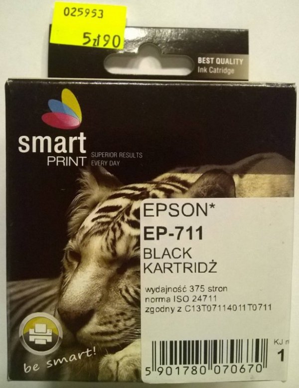 EPSON T0711 BLACK        smart PRINT
