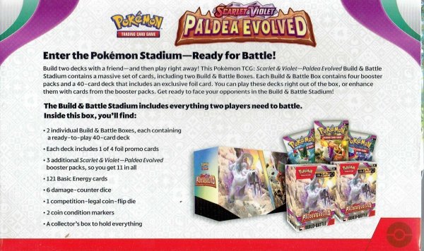 Pokémon TCG: Scarlet &amp; Violet - Paldea Evolved - Build &amp; Battle Stadium