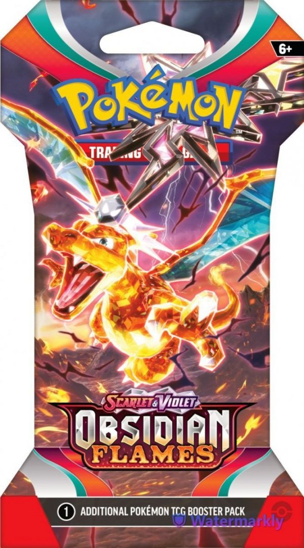 Pokémon TCG: Scarlet &amp; Violet - Obsidian Flames - Sleeved Booster
