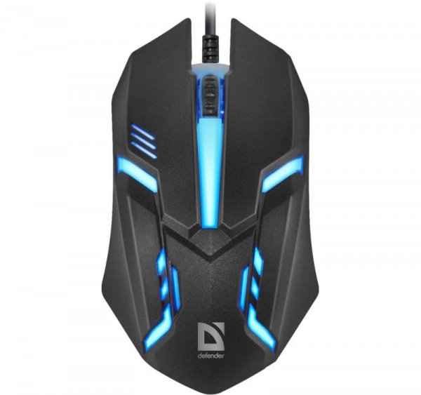 Mysz przewodowa Defender CYBER MB-560L 1200dpi 3P USB czarna