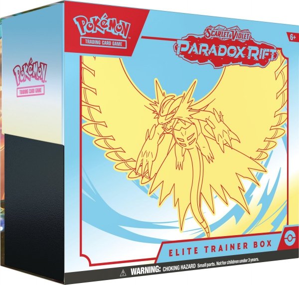 Pokémon TCG: Scarlet &amp; Violet - Paradox Rift - Elite Trainer Box - Roaring Moon