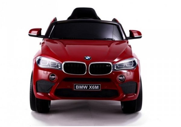 BMW X6M 12V Lakierowane Czerwone Auto na akumulator dla dzieci