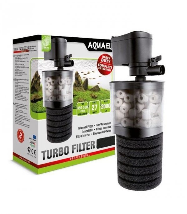 Aquael Turbo Filtr 500  Do 150L + 3xGąbka, Zeolit