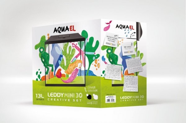 Aquael Zestaw Akwar. Leddy MINI 30 CZARNY