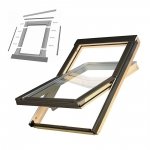 KOMPLET: Okno dachowe OPTILIGHT 78x118 VB+ NAWIEWNIK + KOŁNIERZ
