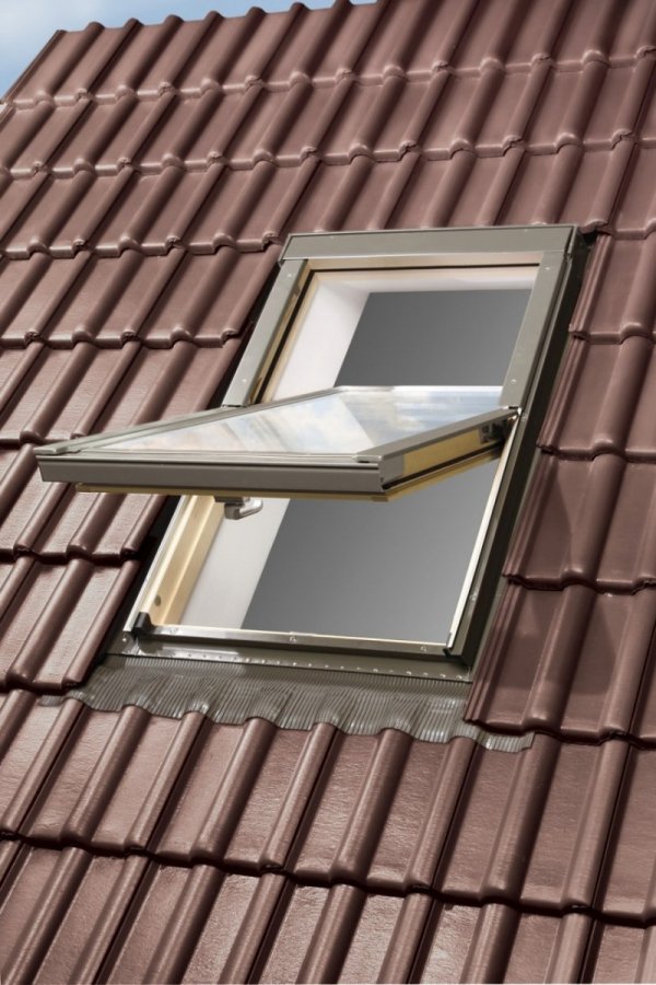 KOMPLET: Okno dachowe OPTILIGHT 78x140 VB+ NAWIEWNIK + KOŁNIERZ