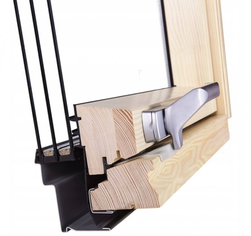 OKNO DACHOWE OPTILIGHT 78x118 D PRO 3 SZYBY + KOŁNIERZ POKRYCIA FALISTE