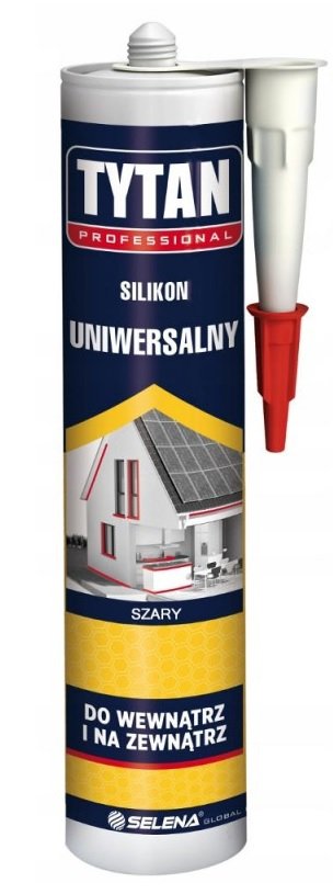 SELENA tytan silikon uniwersalny 280 ml szary