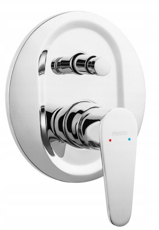FERRO bateria ALGEO natryskowa podtynkowa 2-f chrom