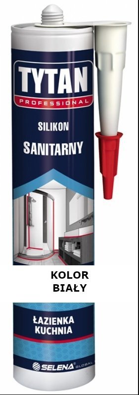 SELENA tytan professional silikon sanitarny 280ml biały