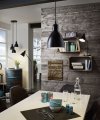 EGLO PRIDDY 49465 LAMPA WISZĄCA CZARNA CZARNA METALOWA NA KOLE
