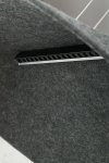 AZZARDO AZ5900 FELMAN BK LAMPA WISZĄCA CZARNA Z FILCU KLOSZ FILCOWY LAMPA ŚCIEMNIALNA