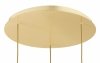 LAMPA WISZĄCA ZŁOTA MOSIĄDZ SZCZOTKOWANY SZKLANA NA KOLE POTRÓJNA  KULE SZKLANE BURSZTYNOWE MIODOWE DO SALONU SYPIALNI NOWOCZESNA GLAMOUR ARGON PALOMA 6311