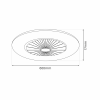 Lampowentylator ZEPHYR BLACK 48W LED+ PILOT