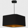 Lampa wisząca NAPOLI BLACK/GOLD 1xE27