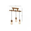 Lampa Wisząca JACK 3xE27 Dąb