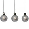 MILAGRO MLP6531 OMEGA BLACK LAMPA WISZĄCA CZARNO ZŁOTA GRAFITOWE KLOSZE KULE