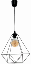 MILAGRO Lampa wisząca BASKET BLACK 1xE27