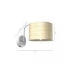 MILAGRO Kinkiet MARSHALL WHITE / RATTAN 1xE27