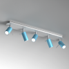 Lampa sufitowa PRESTON BLUE/WHITE 5x mini GU10